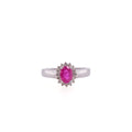14k Pink Sapphire Cocktail Ring