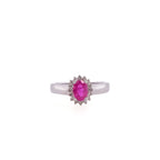 14k Pink Sapphire Cocktail Ring