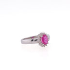 14k Pink Sapphire Cocktail Ring