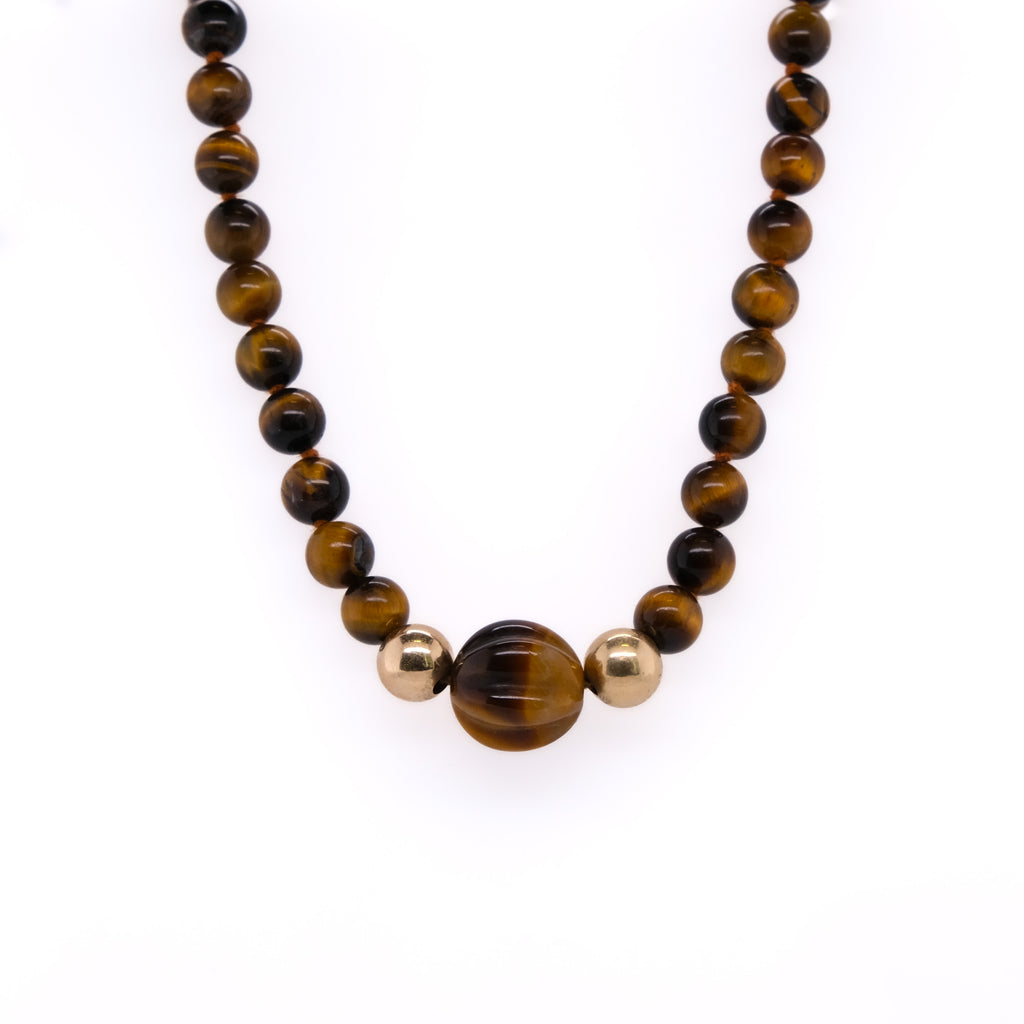 14k Tiger's Eye Necklace