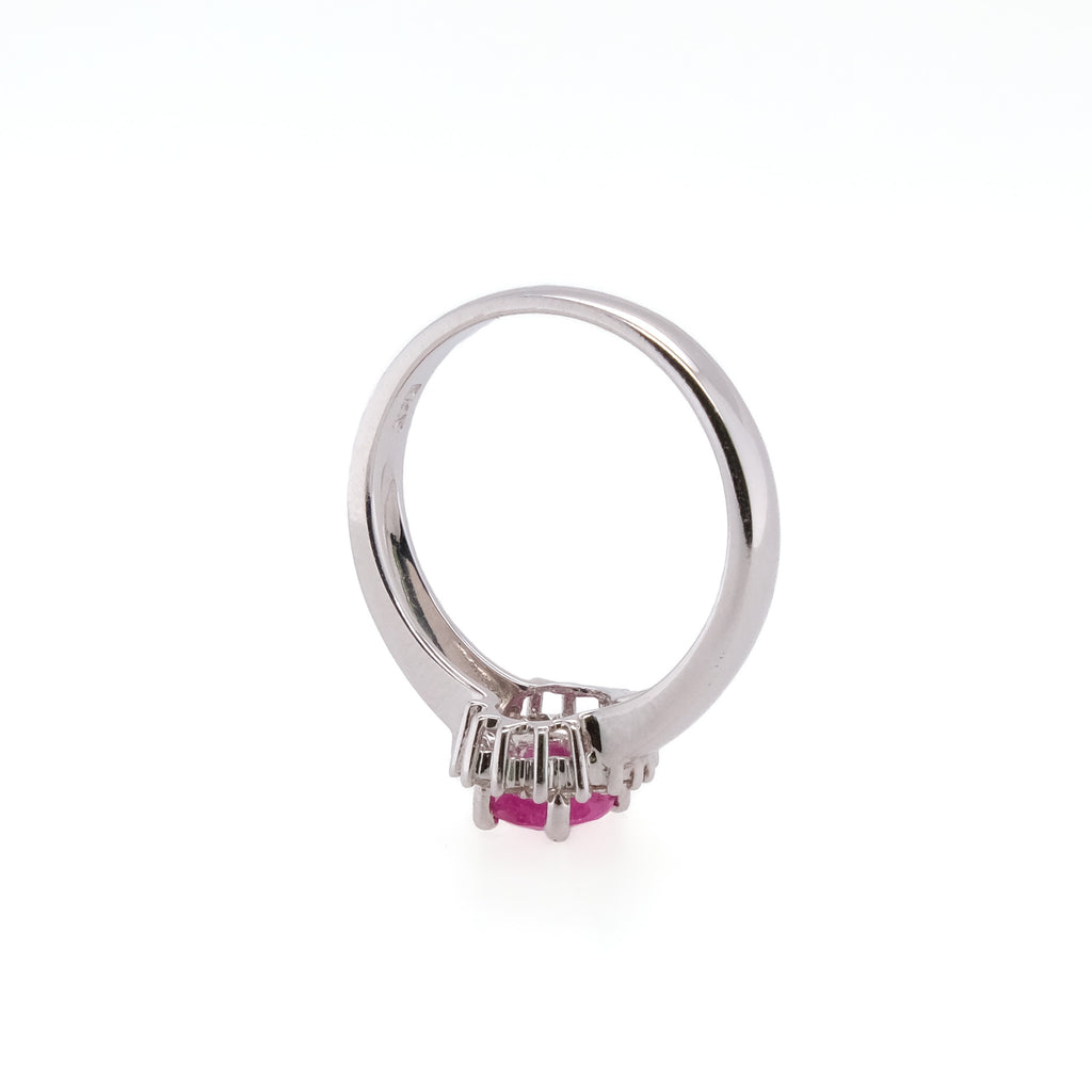 14k Pink Sapphire Cocktail Ring