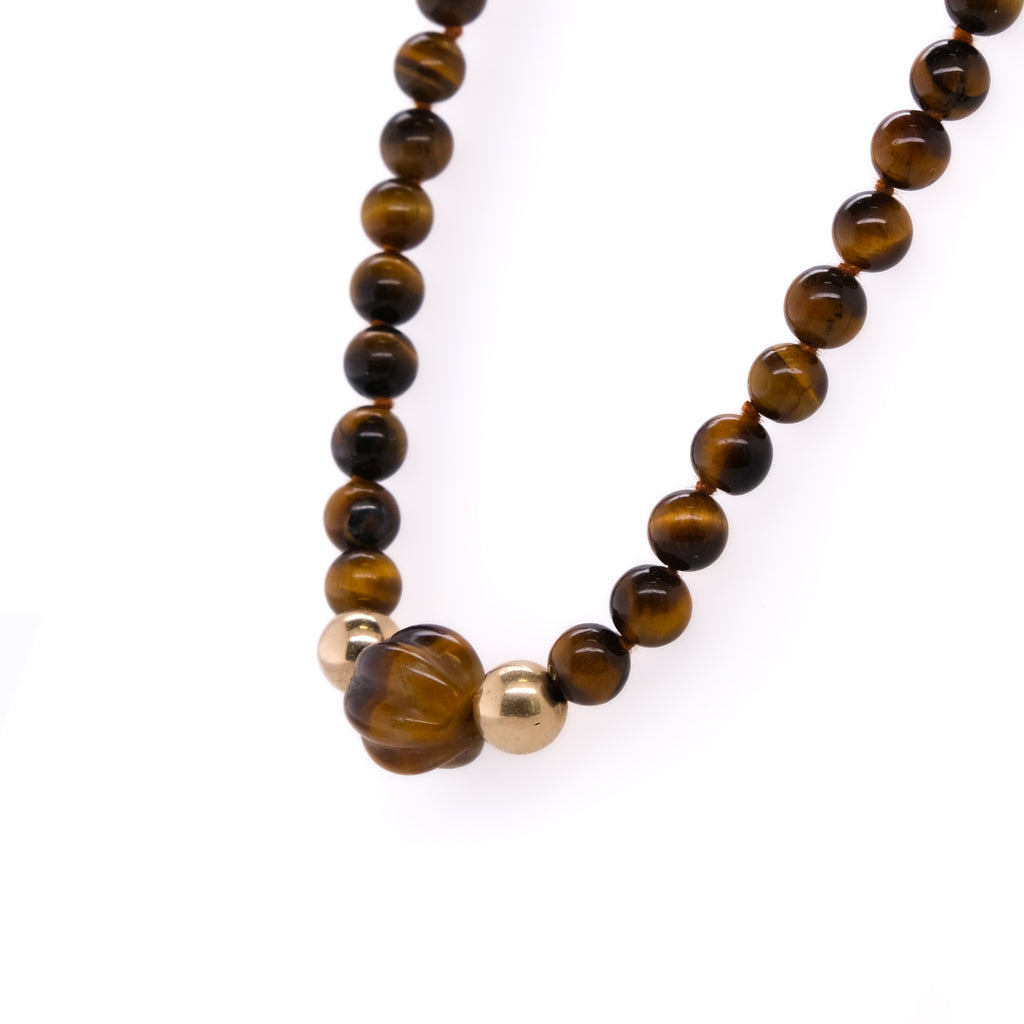 14k Tiger's Eye Necklace