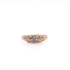 14k European Cut Diamond Ring