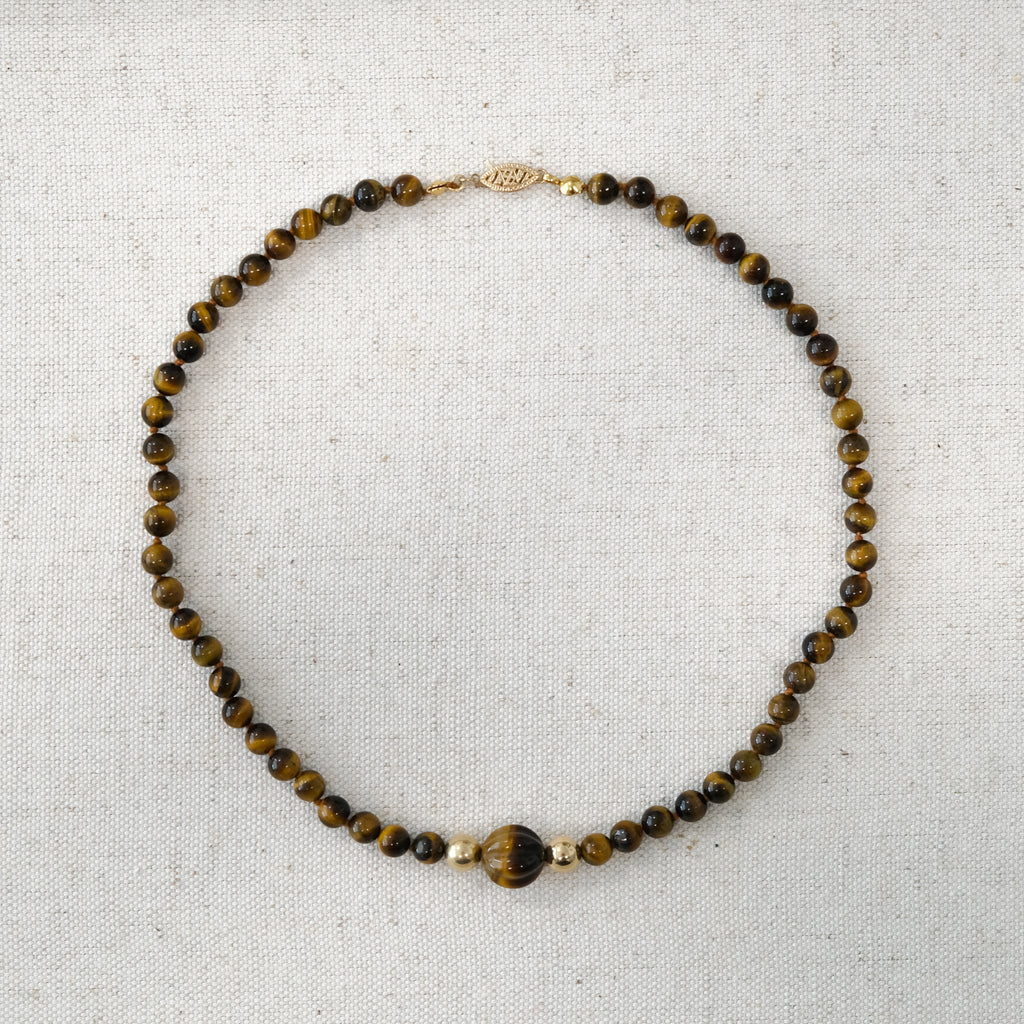 14k Tiger's Eye Necklace