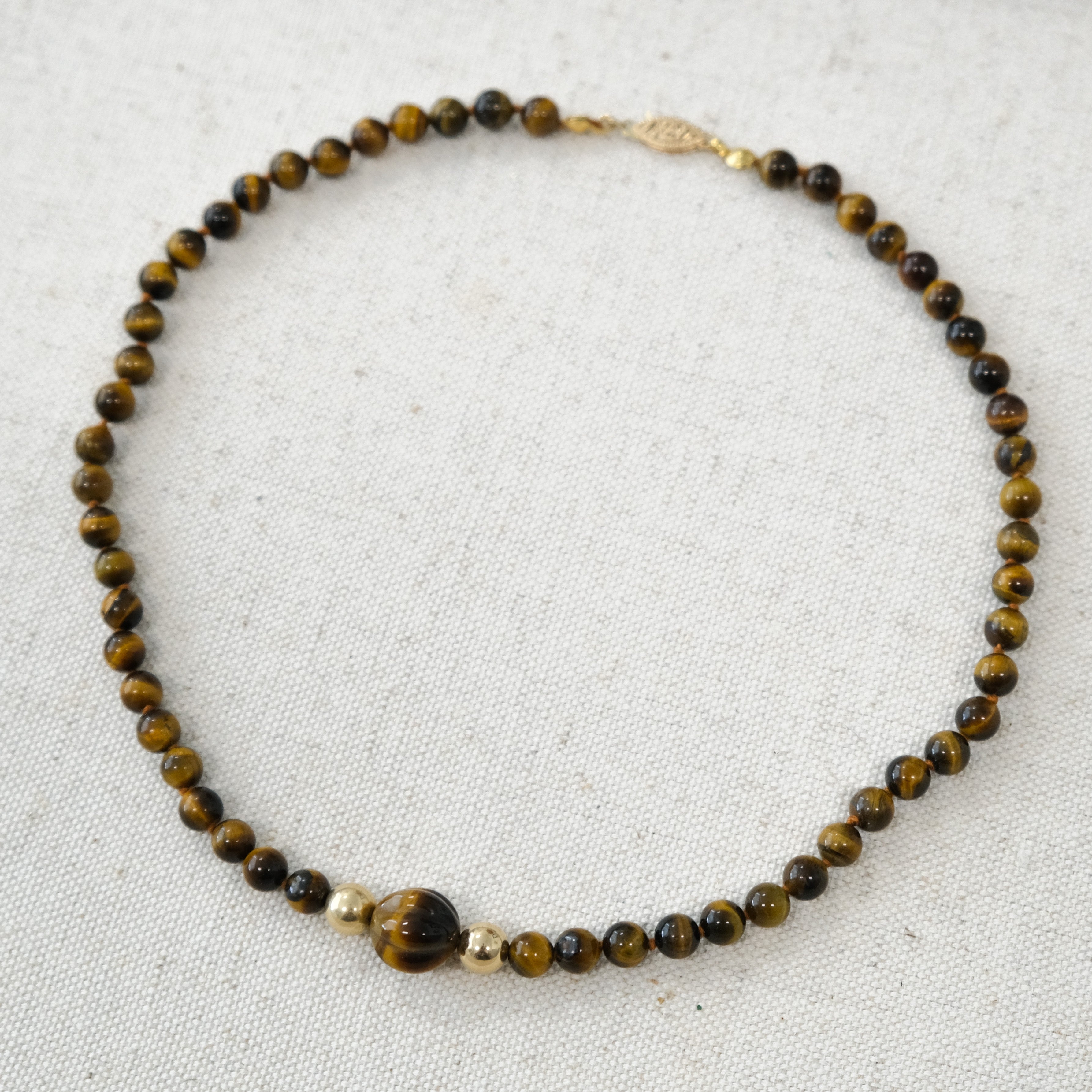 14k Tiger's Eye Necklace