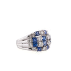 18k Sapphire and Diamond Ring