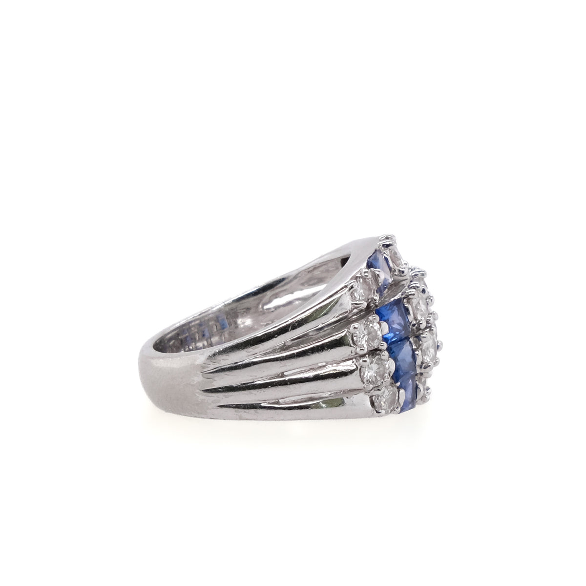 18k Sapphire and Diamond Ring