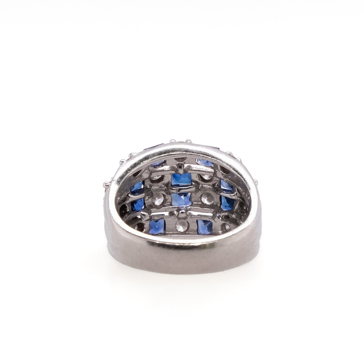 18k Sapphire and Diamond Ring
