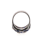 18k Sapphire and Diamond Ring