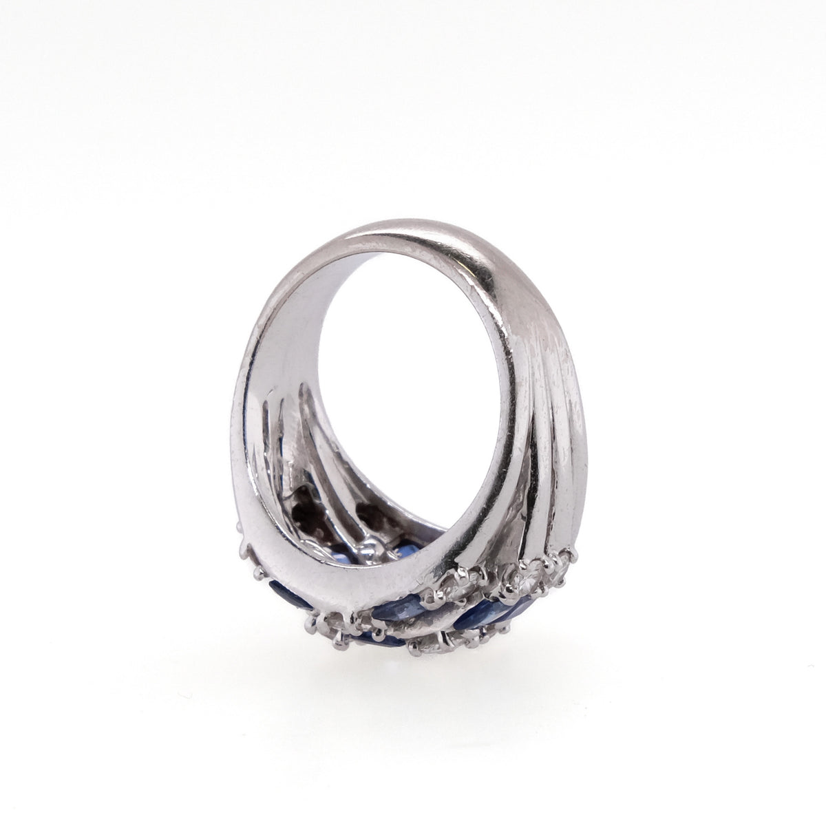 18k Sapphire and Diamond Ring