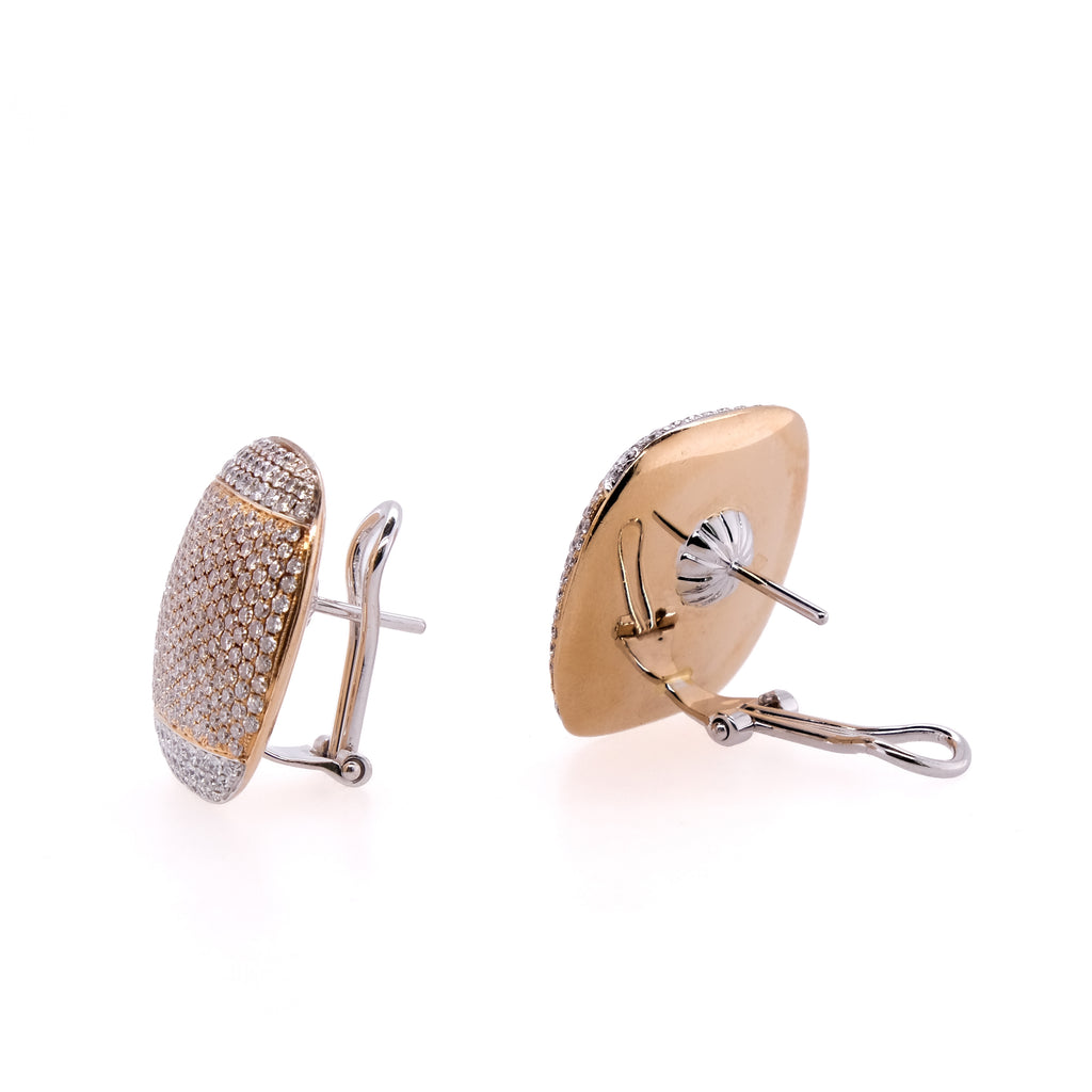 18k Pavé Diamond Earrings