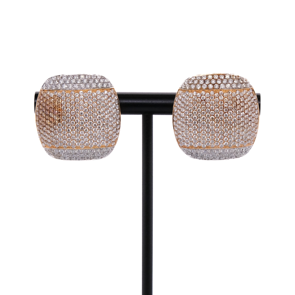 18k Pavé Diamond Earrings