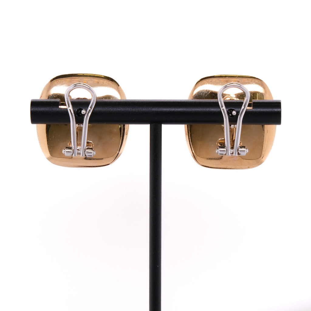 18k Pavé Diamond Earrings