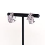 14k French Back Diamond Earrings