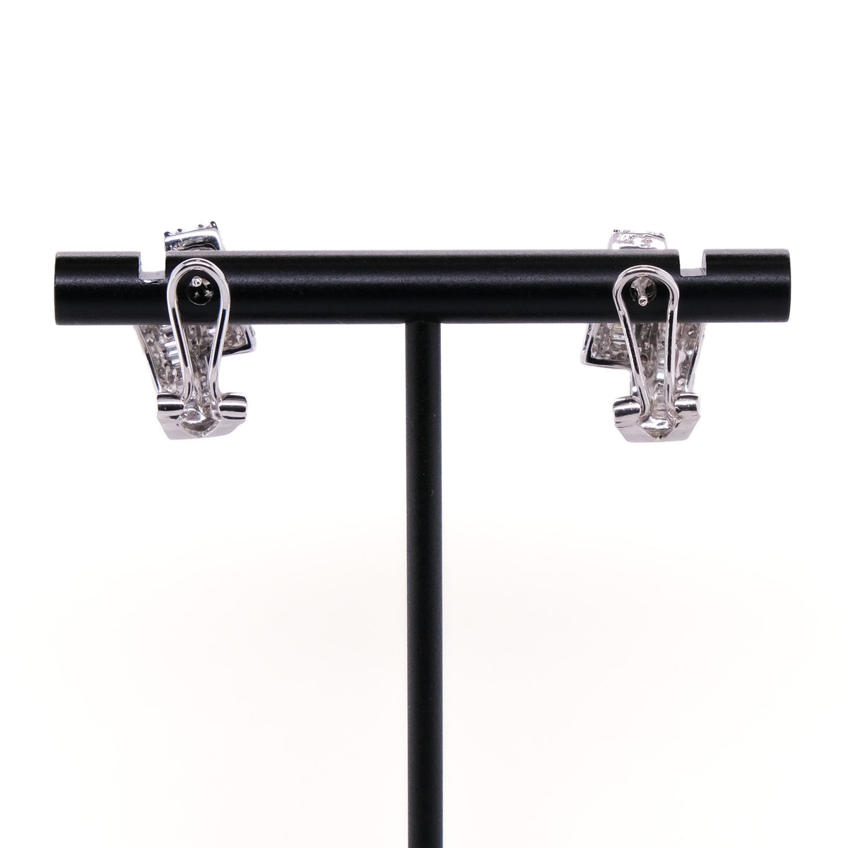 14k French Back Diamond Earrings