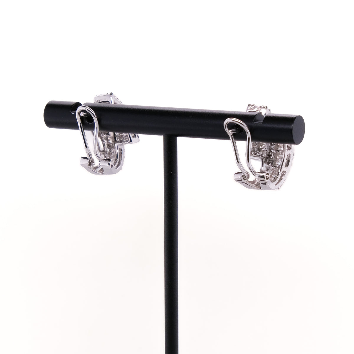 14k French Back Diamond Earrings