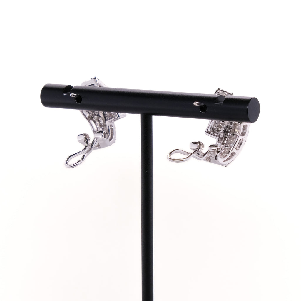 14k French Back Diamond Earrings
