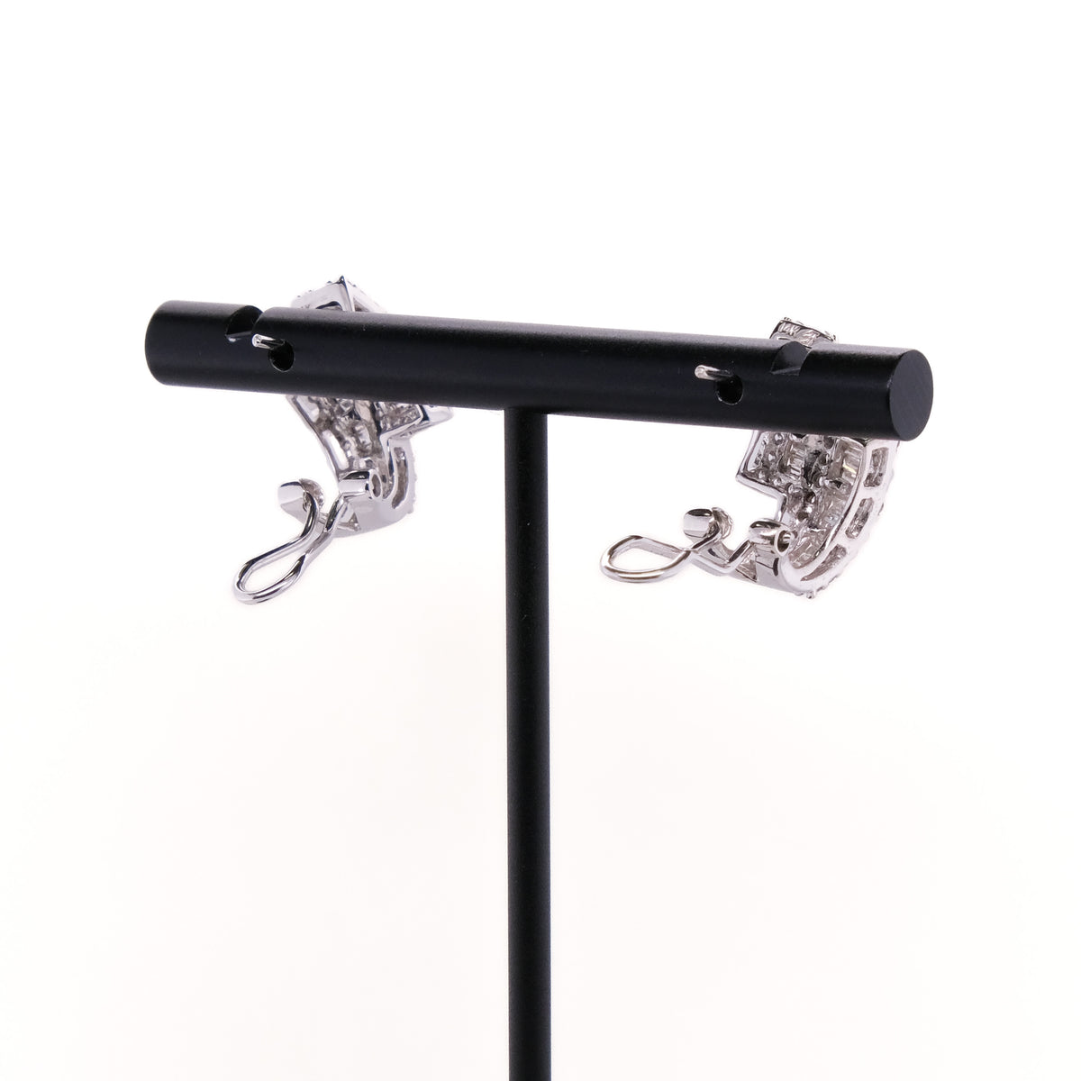 14k French Back Diamond Earrings