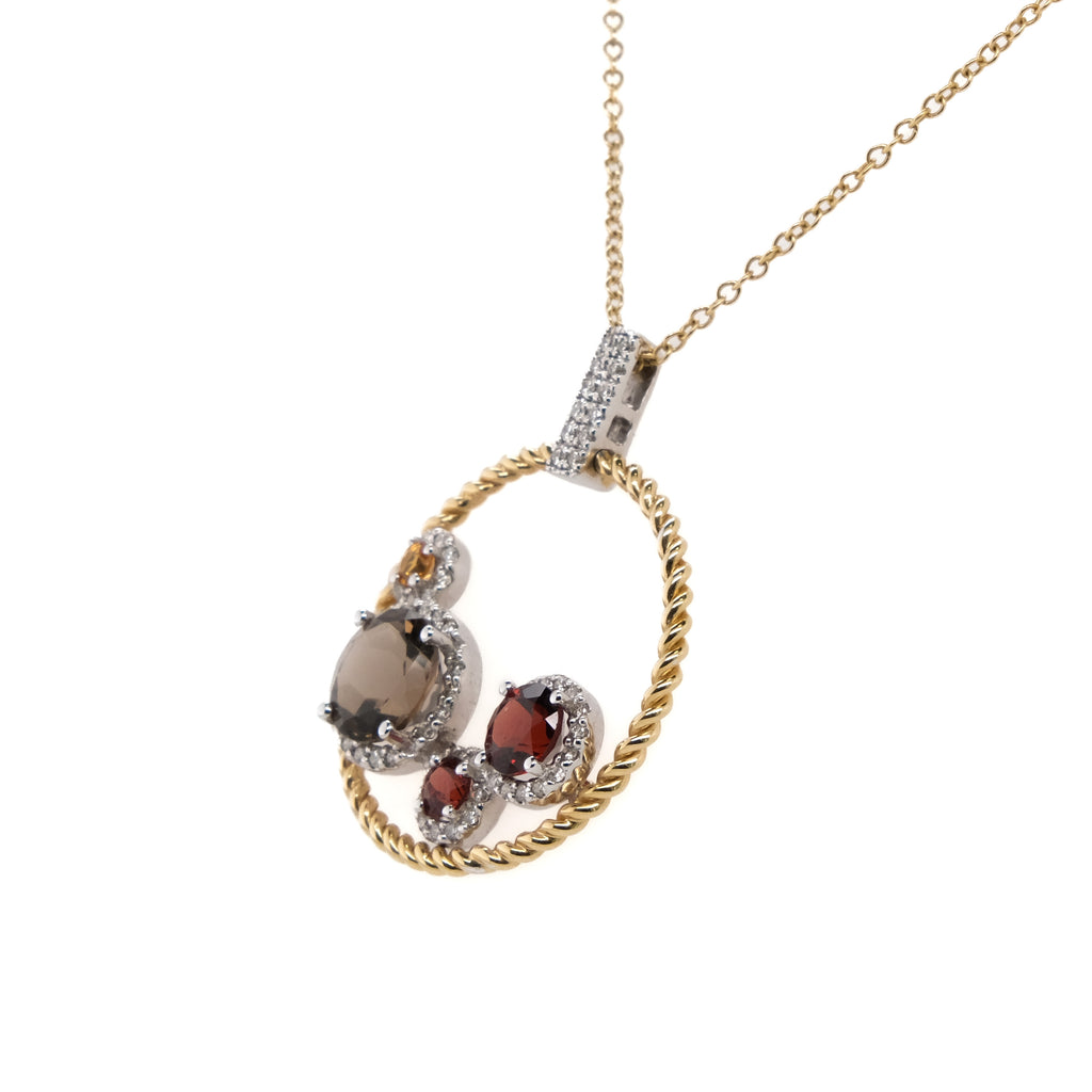 14k Gabriel & Co. Gemstone Necklace