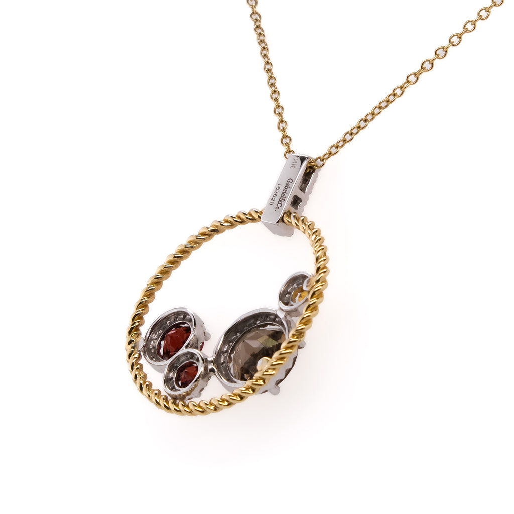 14k Gabriel & Co. Gemstone Necklace