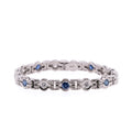 10k Sapphire & Diamond Bracelet