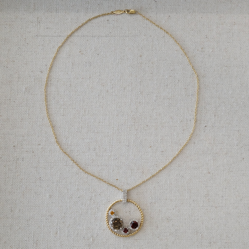 14k Gabriel & Co. Gemstone Necklace