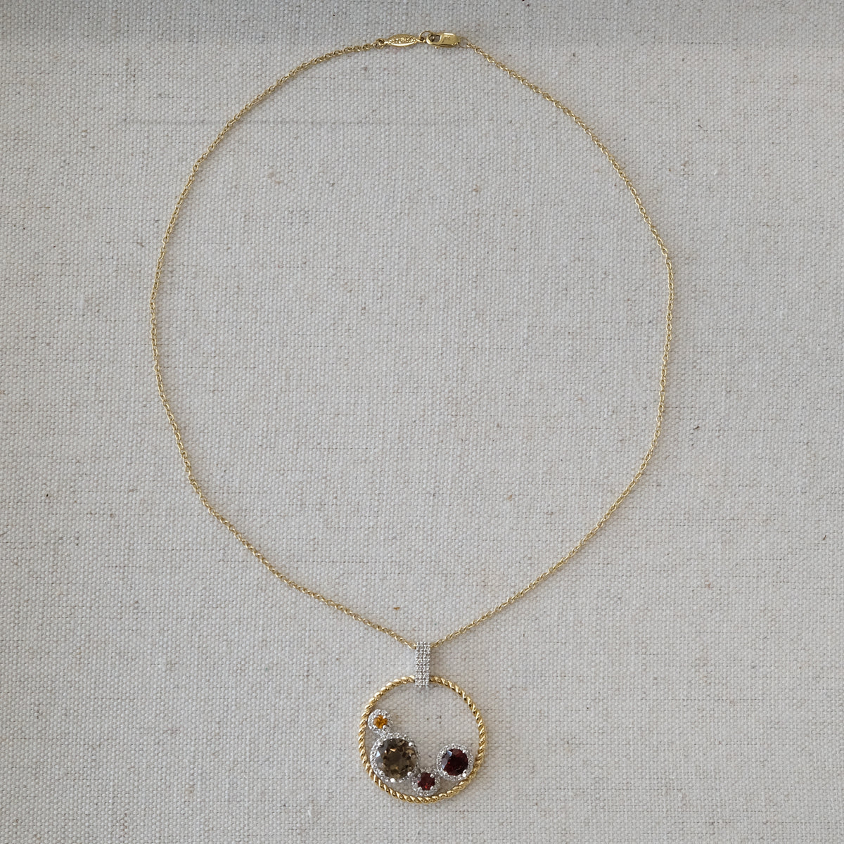 14k Gabriel & Co. Gemstone Necklace