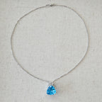 14k Topaz & Diamond Necklace