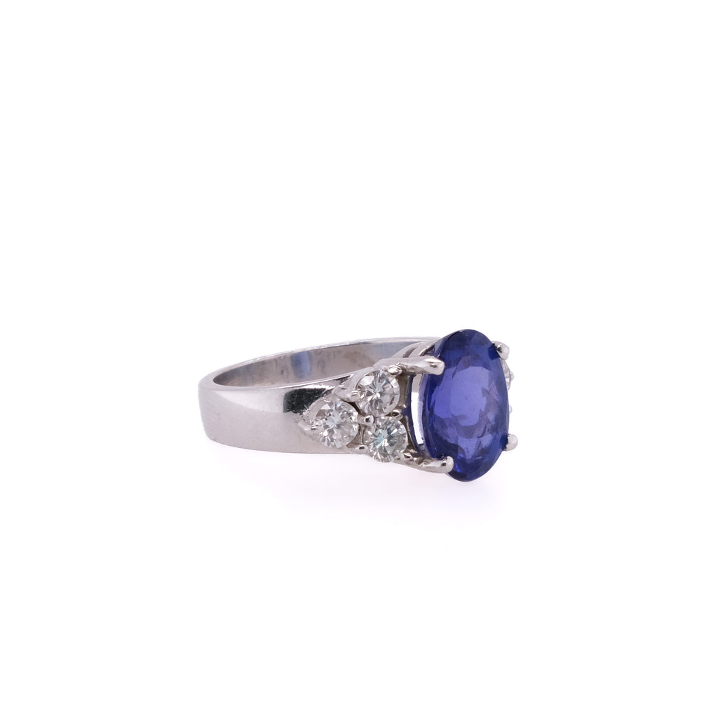 14k Tanzanite & Diamond Ring