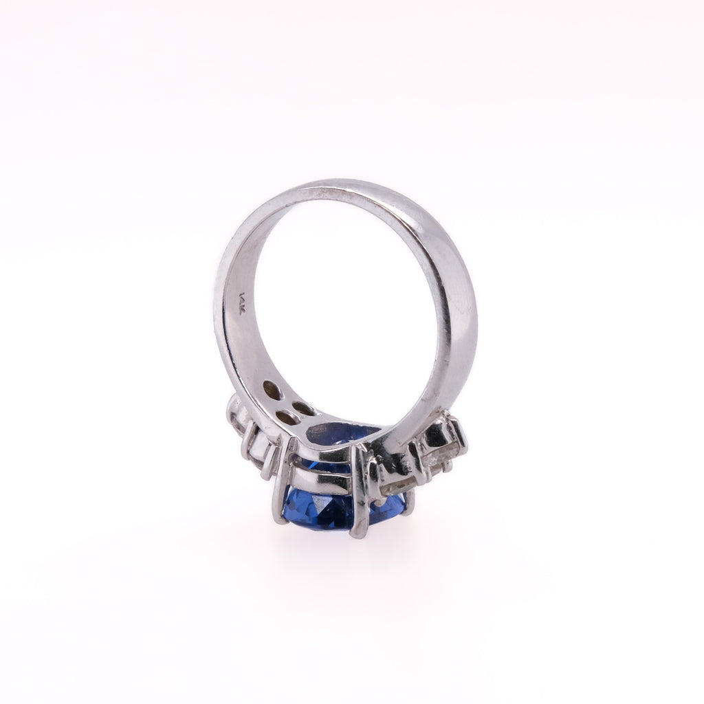14k Tanzanite & Diamond Ring