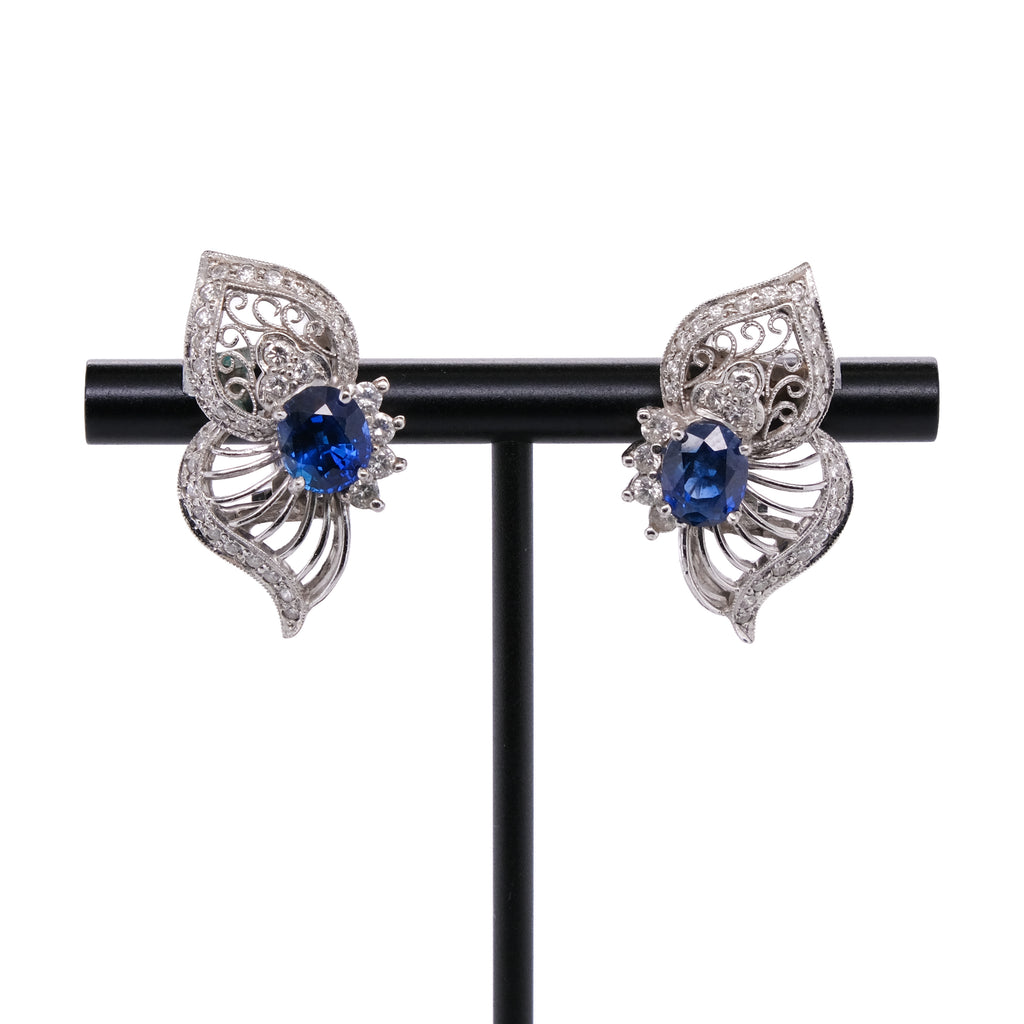 14k French Back Butterfly Earrings