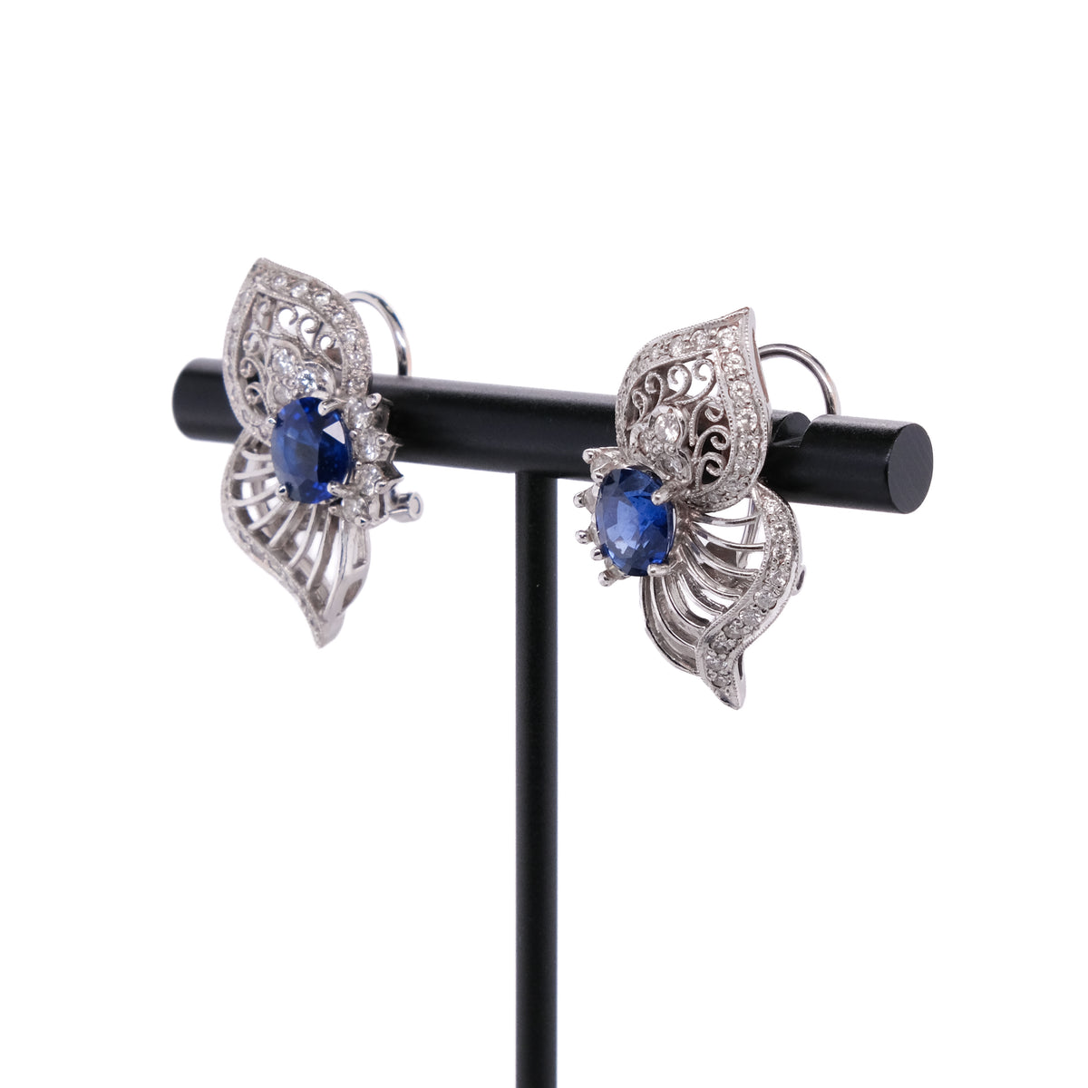 14k French Back Butterfly Earrings