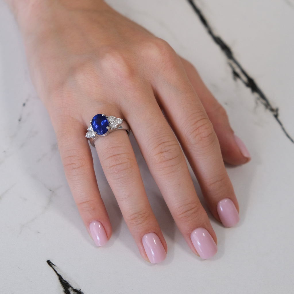14k Tanzanite & Diamond Ring