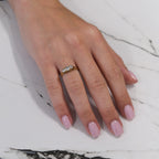14k European Cut Diamond Ring