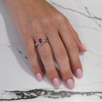 14k Pink Sapphire Cocktail Ring