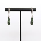 18k Tsavorite & Diamond Earrings
