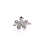 18k Floral Diamond Ring