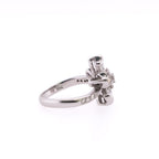 18k Floral Diamond Ring