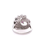 14k Peacock Diamond Cocktail Ring
