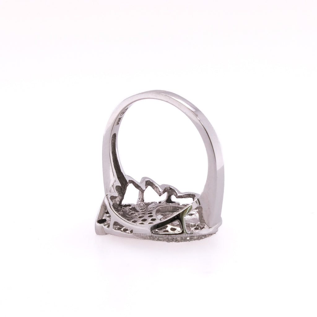 14k Peacock Diamond Cocktail Ring