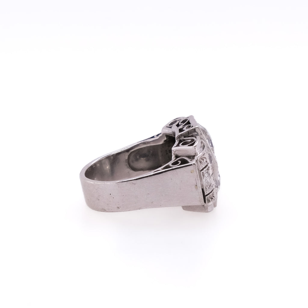 14k Art Deco Diamond Ring