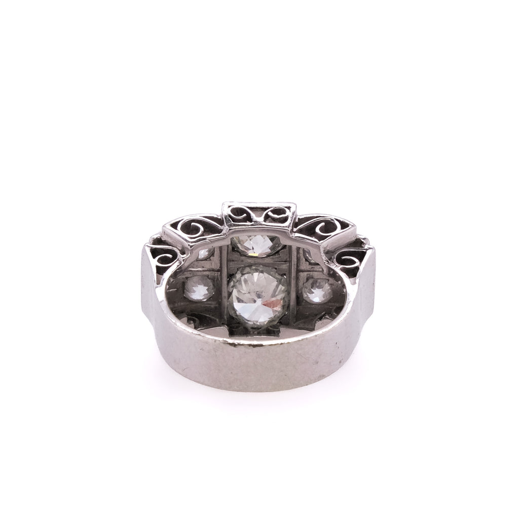 14k Art Deco Diamond Ring