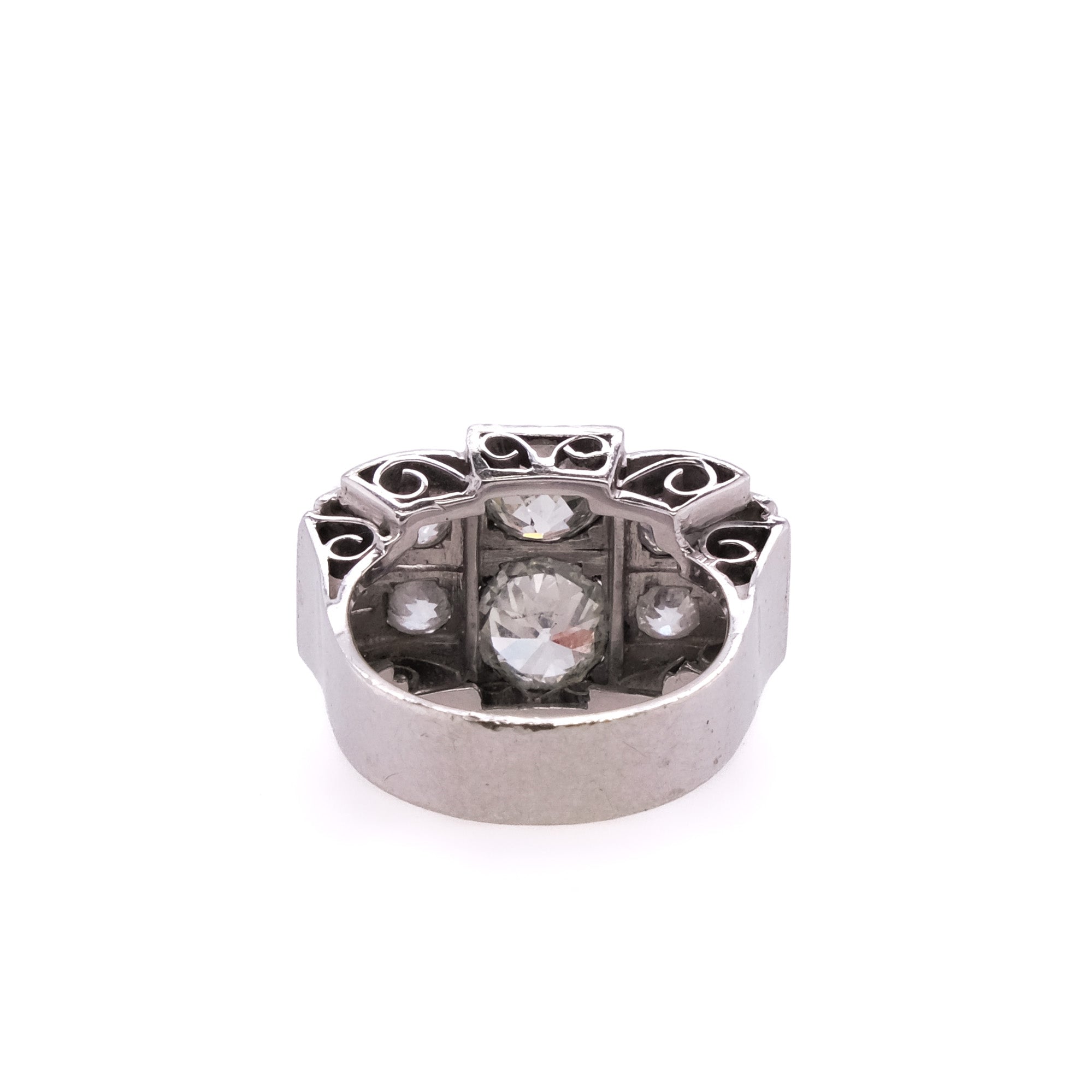 14k Art Deco Diamond Ring