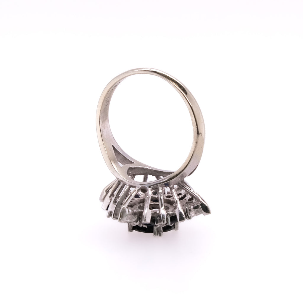 18k Sapphire & Diamond Cocktail Ring