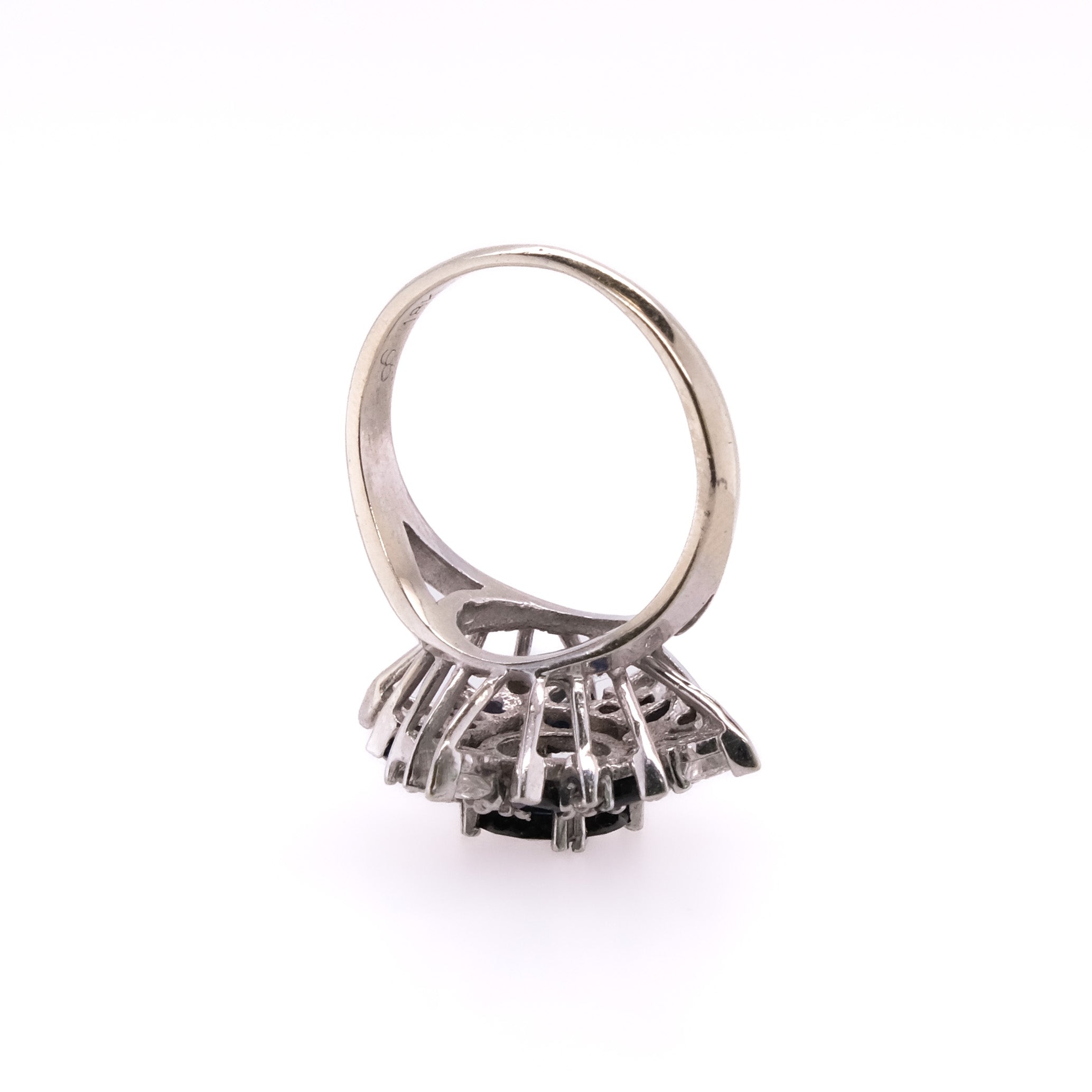 18k Sapphire & Diamond Cocktail Ring