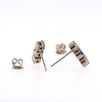14k Sapphire & Diamond Earrings