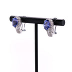 14k Tanzanite & Diamond Earrings