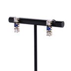 14k Sapphire & Diamond Earrings