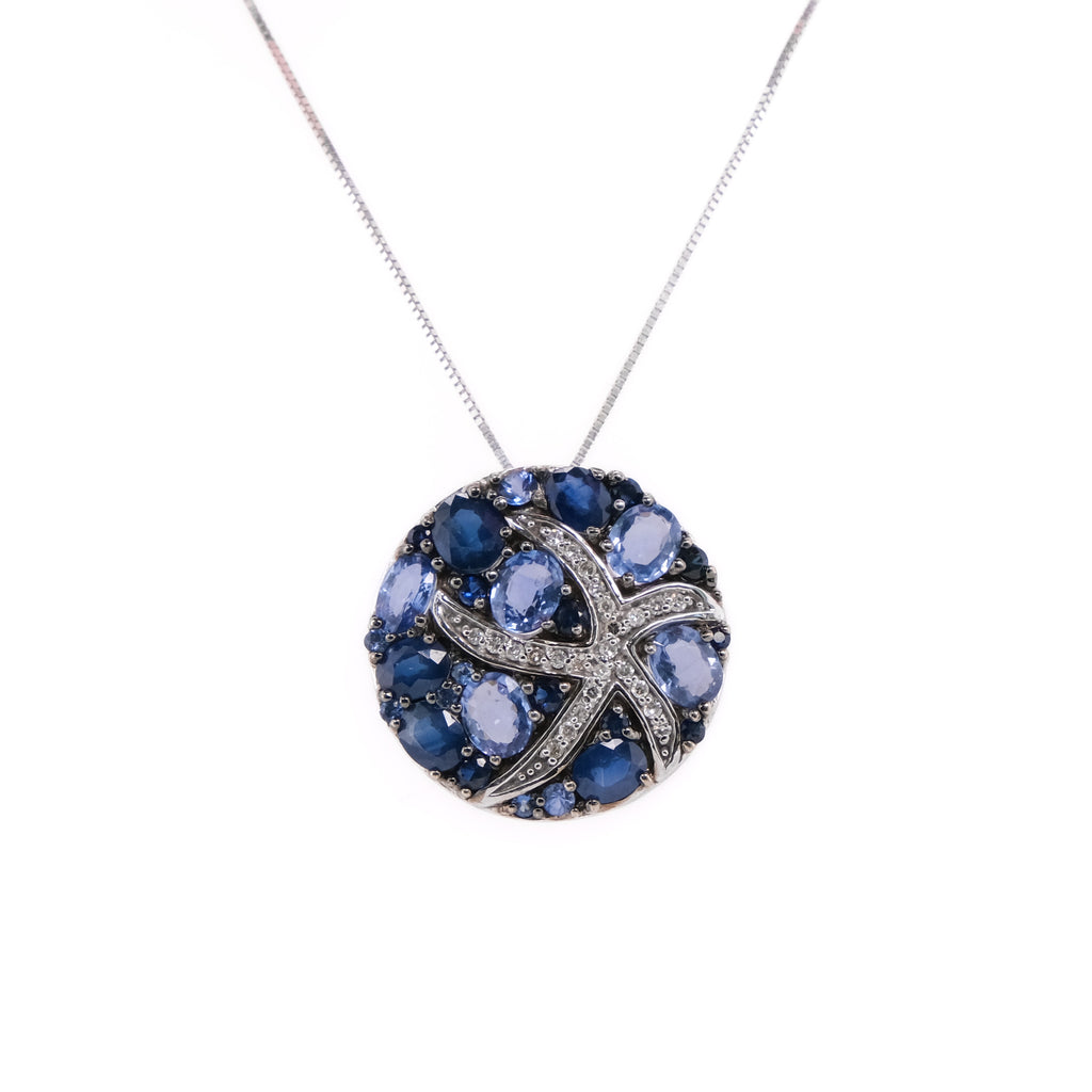 14k Effy Sapphire & Diamond Set