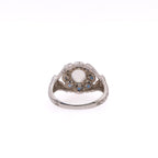 14k Moonstone & Sapphire Ring